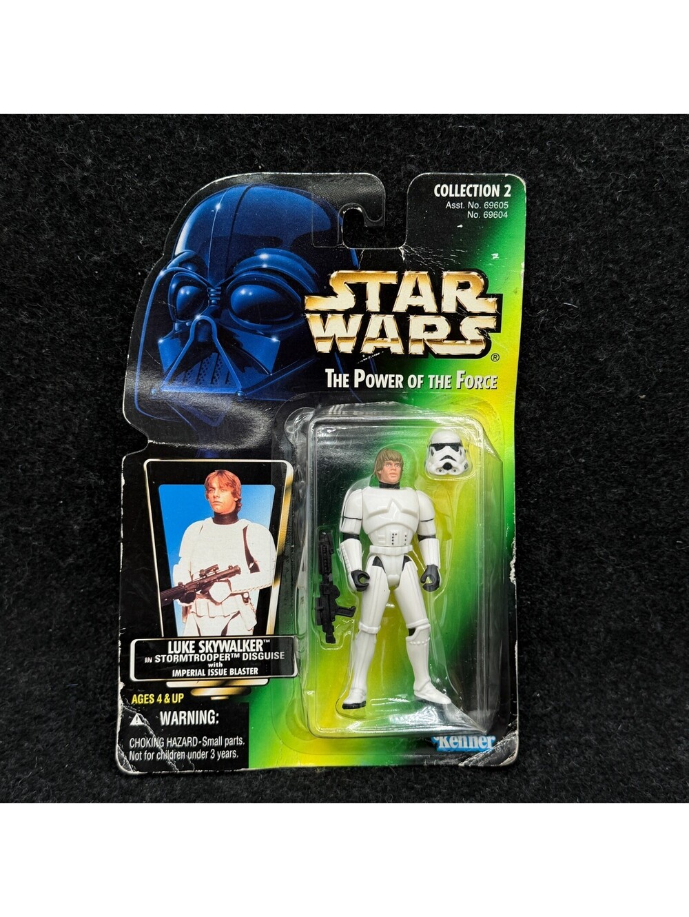 1996 Star Wars POTF Luke Skywalker Stormtrooper Disguise Action Figure MIB MOC